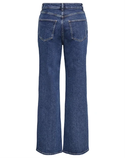 Only - Juicy Wide Denim Jeans - Dark Blue Denim